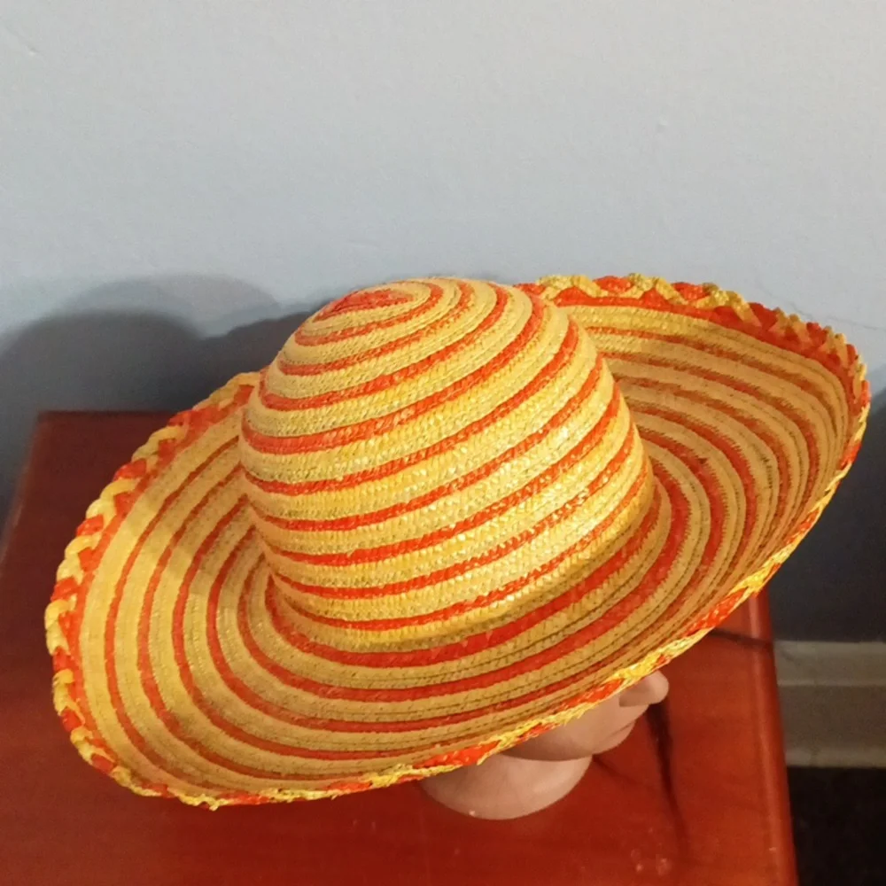 Street smart by Betmar women's orange green and tan summer hat 🌞⛱️